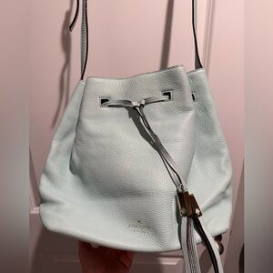 Kate Spade Light Blue Leather Bucket Bag